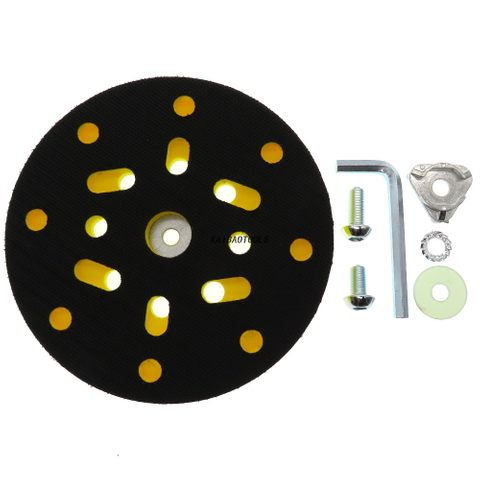 150mm 6 인치 샌딩 패드 샌더 샌더 백킹 패드 후크 및 루프 사이드 홀 전동 공구 액세서리 전기 도구 샌딩 패드 