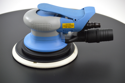 6 인치 중앙 진공 듀얼 액션 방수 및 방수 공기 궤도 샌더 광택기