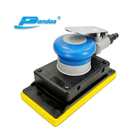PANDAS 90x180mm 비 진공 공압 궤도 샌더 직사각형 공기 샌딩 머신 후크 및 루프 패드 자동차 바디 페인트 용 핸드 샌딩 도구 목재 가구 연마